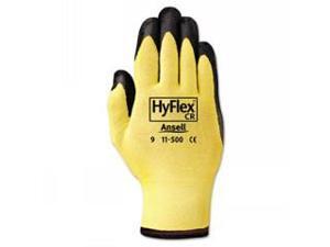 AnsellPro HyFlex Ultra Lightweight Assembly Gloves Black/Yellow Size 10 12 Pairs AnsellPro HyFlex Ultra Lightweight Assembly Gloves Black/Yellow Size 10 12 Pairs