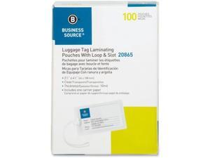 Laminating Pouch Tags w/Loop 10Mil 2 -1/4"x4-1/4" 100/BX CL Laminating Pouch Tags w/Loop 10Mil 2 -1/4"x4-1/4" 100/BX CL