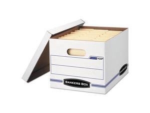 Stor/File Storage Box, Letter/Legal, Lift-Off Lid, White/Blue, 4/Carto Stor/File Storage Box, Letter/Legal, Lift-Off Lid, White/Blue, 4/Carto