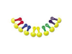 3M E·A·R Express Assorted Colored-Grip Pod Plugs, Cordless, 25NRR, Yellow/Assorted