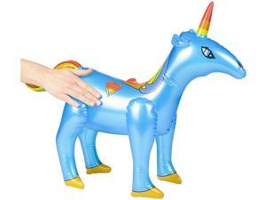 36" Blue Inflatable Unicorn Fairy Tail Fantasy Party Decoration 36" Blue Inflatable Unicorn Fairy Tail Fantasy Party Decoration