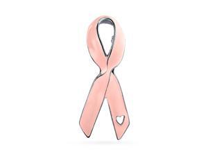 Pink Ribbon Breast Cancer Survivor Pink Enamel Brooch Pin For Women Open Heart Enamel Silver Plated Pink Ribbon Breast Cancer Survivor Pink Enamel Brooch Pin For Women Open Heart Enamel Silver Plated