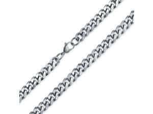 Heavy 10MM Silver Tone Stainless Steel Cuban Curb Link Necklace Chain For Men For Teen More Lengths