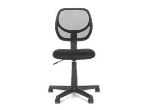 OFM Essentials Collection Armless Mesh Back and Fabric Task Chair, in Black (E1009) OFM Essentials Collection Armless Mesh Back and Fabric Task Chair, in Black (E1009)