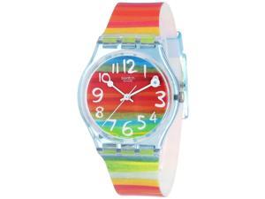 Swatch Women's Originals GS124 Multicolored Rubber Multicolored Dial Quartz Watch Swatch Women's Originals GS124 Multicolored Rubber Multicolored Dial Quartz Watch