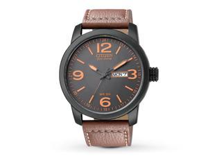 Citizen Men's BM8475-26E Eco-Drive Sport Brown Leather Watch