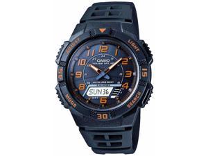 Casio Men's Core AQS800W-1B2V Black Resin Quartz Watch with Black Dial