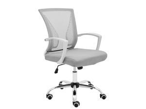 Modern Home Zuna Mid-Back Office Chair - White/Gray Modern Home Zuna Mid-Back Office Chair - White/Gray