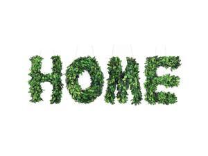 Modern Home 12" Real Preserved Boxwood Monogram Wreath Letters H-O-M-E Modern Home 12" Real Preserved Boxwood Monogram Wreath Letters H-O-M-E