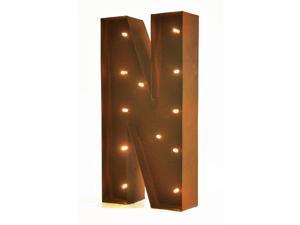 Rustic Vintage 11" Decorative LED Light Glow Letters - Letter N Rustic Vintage 11" Decorative LED Light Glow Letters - Letter N