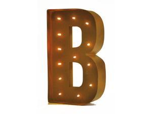 Rustic Vintage 11" Decorative LED Light Glow Letters - Letter B Rustic Vintage 11" Decorative LED Light Glow Letters - Letter B