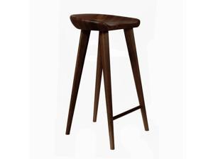 Tractor Contemporary Carved Wood Barstool - 30" Bar Chair (Espresso) Tractor Contemporary Carved Wood Barstool - 30" Bar Chair (Espresso)