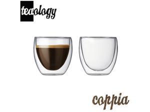 Teaology Coppia Double Wall Borosilicate Glass Tea/Coffee Cup - Set of 2 4oz Glasses Teaology Coppia Double Wall Borosilicate Glass Tea/Coffee Cup - Set of 2 4oz Glasses
