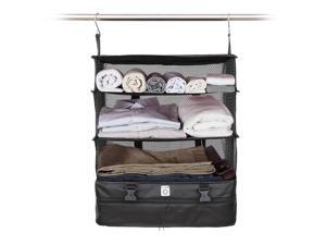 Pack and Fly Portable Luggage System - Packing Shelves & Packing Cube Organizer - Large Black Pack and Fly Portable Luggage System - Packing Shelves & Packing Cube Organizer - Large Black