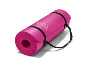 AUM High Density HD Foam Tech Yoga Exercise Mat - 72" x 24" x 1/2" - Pink AUM High Density HD Foam Tech Yoga Exercise Mat - 72" x 24" x 1/2" - Pink