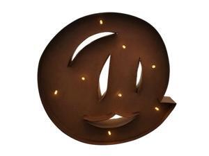 Rustic Vintage 11" Decorative LED Light Glow Letters - @ Symbol Rustic Vintage 11" Decorative LED Light Glow Letters - @ Symbol