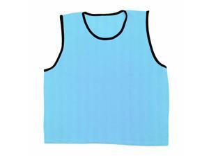 GoTEAM! Pro Striped Mesh Sport Training Pinnies- Adult Light Blue GoTEAM! Pro Striped Mesh Sport Training Pinnies- Adult Light Blue