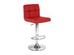 Set of 4 Boris Contemporary "Leather" Adjustable Barstool - Merlot Set of 4 Boris Contemporary "Leather" Adjustable Barstool - Merlot