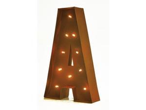 Rustic Vintage 11" Decorative LED Light Glow Letters - Letter A Rustic Vintage 11" Decorative LED Light Glow Letters - Letter A