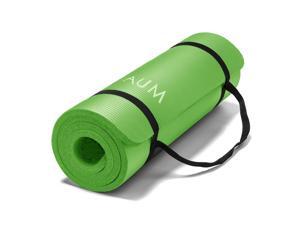 AUM High Density HD Foam Tech Yoga Exercise Mat - 72" x 24" x 1/2" - Kiwi Green AUM High Density HD Foam Tech Yoga Exercise Mat - 72" x 24" x 1/2" - Kiwi Green