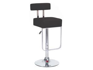 Set of 2 Blok Contemporary Adjustable Barstool - Black Licorice