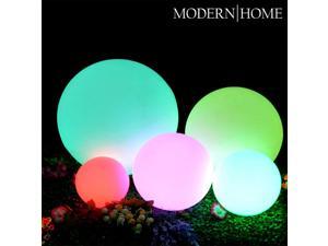 Modern Home LED Glowing Sphere w/Infrared Remote Control - 8" Modern Home LED Glowing Sphere w/Infrared Remote Control - 8"