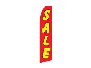 YELLOW 30/" x 138/" SWOOPER FLAG NACHOS RED