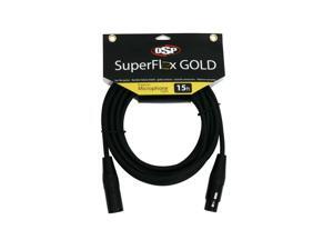 SuperFlex GOLD SFM-15 Premium Microphone Cable 15' SuperFlex GOLD SFM-15 Premium Microphone Cable 15'
