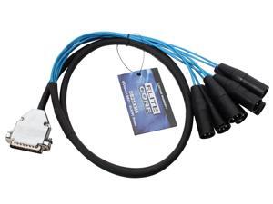 Elite Core 25-pin D-Sub to 8 XLR Male Breakout Snake Cable - 5' length Elite Core 25-pin D-Sub to 8 XLR Male Breakout Snake Cable - 5' length