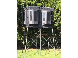 Hughes HP-67010 Hunting Ground 4x8 The Lodge Box Blind W Window Kit (No Stand) Hughes HP-67010 Hunting Ground 4x8 The Lodge Box Blind W Window Kit (No Stand)
