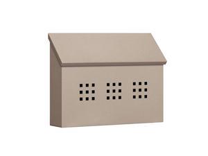 Salsbury 4615BGE Decorative Horizontal Style Traditional Mailbox In Beige Salsbury 4615BGE Decorative Horizontal Style Traditional Mailbox In Beige