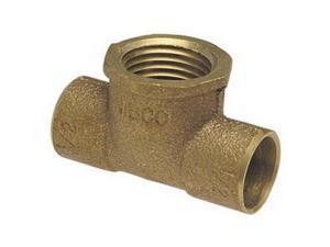 Fig 714 NIBCO 3/4" Inch Cast Bronze Solder Pressure Tee C X F X C 