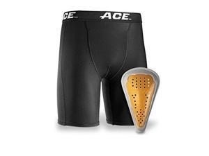 ace brand compression shorts and cup, small/medium ace brand compression shorts and cup, small/medium