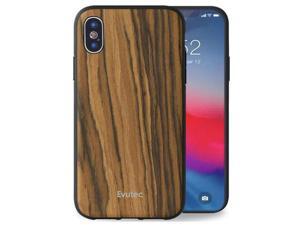 Evutec Case Compatible with iPhone X / Xs, Wood Case Thin Slim Protective Phone Evutec Case Compatible with iPhone X / Xs, Wood Case Thin Slim Protective Phone