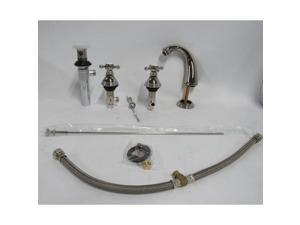 DXV D35101840150 Ashbee 8'' Widespread Bathroom Sink Faucet - Platinum Nickel DXV D35101840150 Ashbee 8'' Widespread Bathroom Sink Faucet - Platinum Nickel