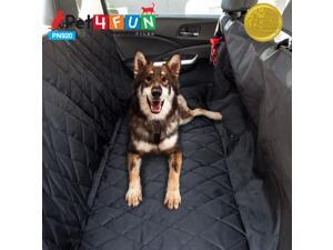PET4FUN PN920 Waterproof Hammock Convertible 53" x 58" Pet Dogs Seat Cover for Cars, Trucks, & SUVs w/ 8" Side-Flap Extensions, Seat Anchors, Non-slip Rubber Backing, Easy Access Seatbelt PN920 PET4FUN PN920 Waterproof Hammock Convertible 53" x 58" Pet Dogs Seat Cover for Cars, Trucks, & SUVs w/ 8" Side-Flap Extensions, Seat Anchors, Non-slip Rubber Backing, Easy Access Seatbelt PN920