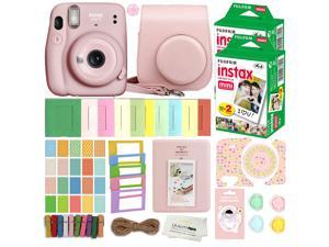 Fujifilm Instax Mini 11 Instant Camera (Blush Pink) with Case, 40 Fuji Films, Decoration Stickers, Frames, Photo Album and more Accessory kit