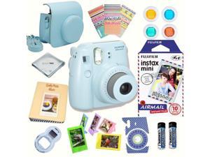 Onophoudelijk Kwestie schuintrekken Fujifilm Instax Mini 8 Blue bundle: Instant camera + Instant Candy Pop Film  + Accessories - Newegg.com