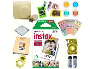 Fujifilm instax mini 8 accessories KIT YELLOW includes - instant film 10 pack + deluxe bundle for fujifilm instax mini 8 camera Fujifilm instax mini 8 accessories KIT YELLOW includes - instant film 10 pack + deluxe bundle for fujifilm instax mini 8 camera