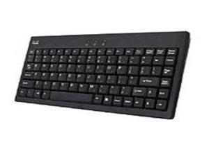 Adessonic AKB-110B EasyTouch Mini External USB Wired Keyboard for PC - USB to PS/2 Adapter  - Black