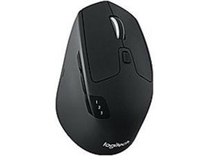 Logitech M720 Triathlon 2.4 GHz Hyper Fast Scrolling with 8 Buttons Multi-Device Wireless Optical Mouse 910-004790, Black