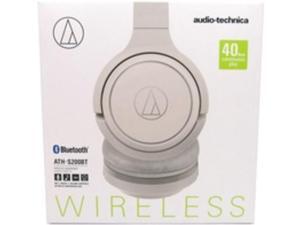 Audio-Technica ATH-S200BTWH Wireless On-Ear Headphones with Built-in Mic & Controls - Stereo - Wireless - Bluetooth - 32 Ohm - 5 Hz - 32 kHz - Over-the-head - Binaural - Circumaural - Condenser, ... Audio-Technica ATH-S200BTWH Wireless On-Ear Headphones with Built-in Mic & Controls - Stereo - Wireless - Bluetooth - 32 Ohm - 5 Hz - 32 kHz - Over-the-head - Binaural - Circumaural - Condenser, ...