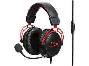 Kingston HyperX Cloud Alpha Headset - Stereo - Mini-phone (3.5mm) - Wired - 65 Ohm - 13 Hz - 27 kHz - Over-the-head - Binaural - Circumaural - 4.27 ft Cable - Noise Canceling