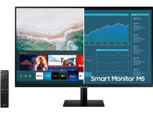Samsung LS27AM500NN 27-Inch M5 Smart TV with TV Streaming - VA - LED - 1920 x 1080 - 16:9 - 3000:1 - 8 ms - HDR 10 - Tizen - Mac - Windows - Black