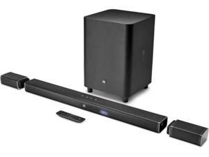 JBL JBLBAR51BLKAM Bar 5.1 5.1-Channel 4K Ultra HD Soundbar System with True Wireless Surround Speakers - 510 Watts - Black