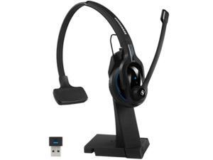 Sennheiser 506043 MB Pro 1 Single-Sided On-Ear Bluetooth Headset - USB Type-A - Black Sennheiser 506043 MB Pro 1 Single-Sided On-Ear Bluetooth Headset - USB Type-A - Black