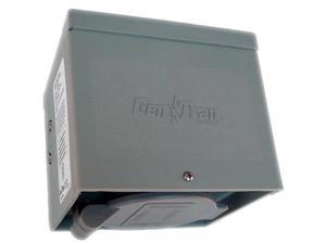 Generac 6341 50 Amp Twistlock Non-Metallic Power Inlet Box with Flip Lid, Power Inlet Box