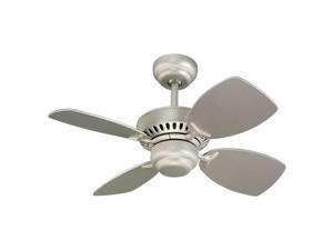 8atr44bsd L Airlift 44 In Brushed Steel Ceiling Fan With Clear