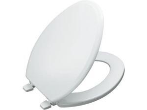 Kohler K-4695-0 Ridgewood Round Closed-Front Toilet Seat, White Kohler K-4695-0 Ridgewood Round Closed-Front Toilet Seat, White
