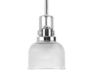 Progress Archie 1-Light Mini-Pendant Clear Prismatic Glass in Chrome - P5173-15 Progress Archie 1-Light Mini-Pendant Clear Prismatic Glass in Chrome - P5173-15